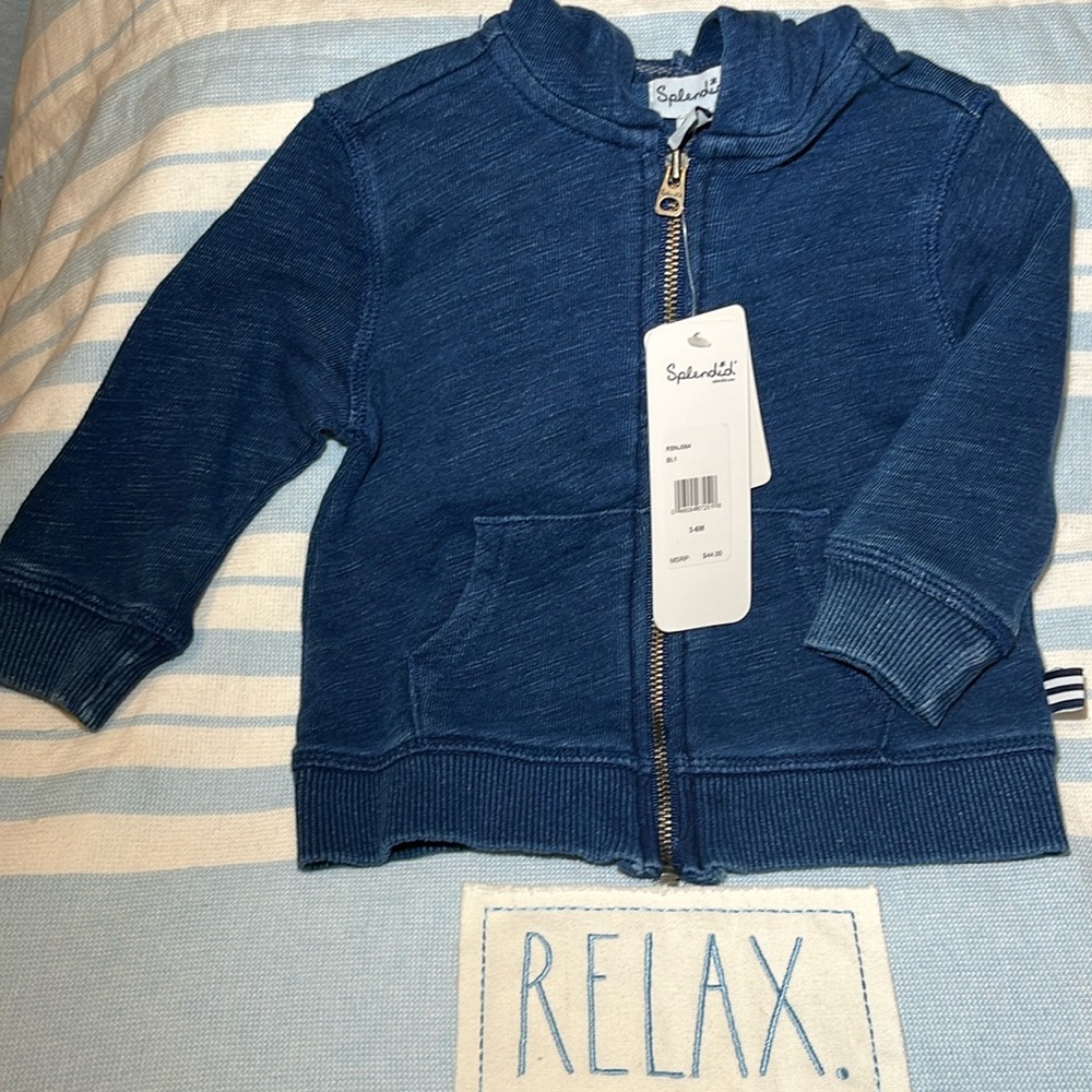 NWT SPLENDID INFANT JACKET BLUE 3-6 mos
